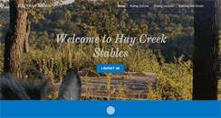 Desktop Screenshot of haycreekstables.com