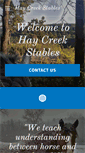 Mobile Screenshot of haycreekstables.com